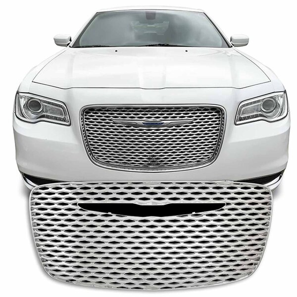 Coast2Coast Overlay, Mesh Style, 1 Piece, With Emblem Cutout, Chrome Plated, ABS Plastic IWCGI140 - main